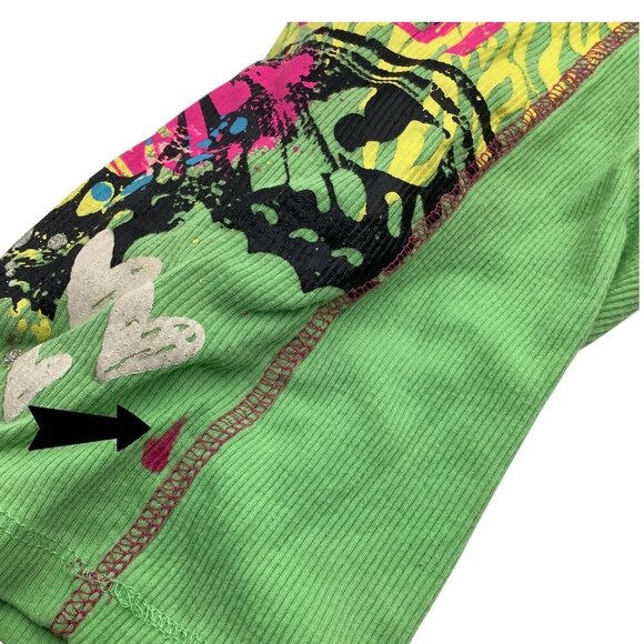 Lot Of 3 Girls Size XS 4-5 Tank Tops Green Purple Pink Butterfly & Leopard Print - Picture 8 of 12